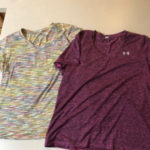 Bundle of 2 XL Under Armor Work out shirts